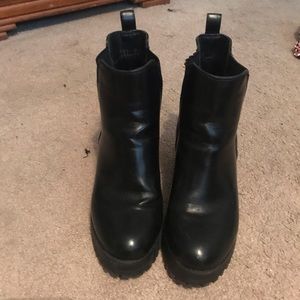 Black Platform Booties